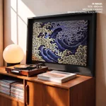 Masculine wave by Katsushika Hokusai (XVIII XIX cent.)