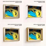 Yellow blue abstract wave
