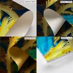 Yellow blue abstract wave