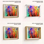 Multicolor abstract brushstroke