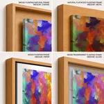 Multicolor abstract brushstroke