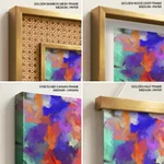 Multicolor abstract brushstroke