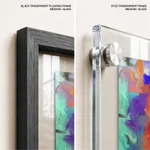 Multicolor abstract brushstroke