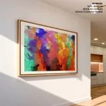 Multicolor abstract brushstroke
