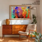 Multicolor abstract brushstroke