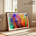 Multicolor abstract brushstroke
