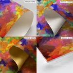 Multicolor abstract brushstroke