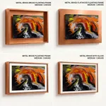 Abstract brushstroke colorful electronica waves