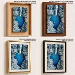 Abstract waterfall and pond landscape