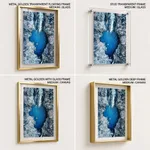 Abstract waterfall and pond landscape