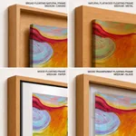 Abstract bridge field landscape painting