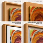 Colorful high rising wave painting