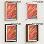 Abstract spread out brushstroke painting