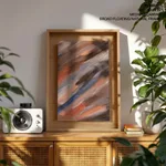 Pale abstract brushstroke