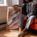 Pale abstract brushstroke