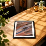 Pale abstract brushstroke