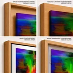 Multicolor abstract brushstroke mashup