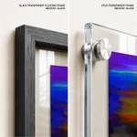 Multicolor abstract brushstroke mashup