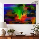 Multicolor abstract brushstroke mashup