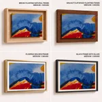 Mountain and sky abstract