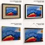 Mountain and sky abstract
