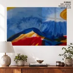 Mountain and sky abstract