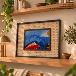 Mountain and sky abstract