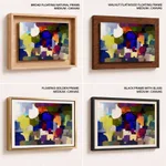 Multicolor alienation brushstroke abstract