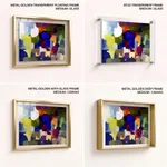 Multicolor alienation brushstroke abstract