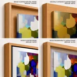 Multicolor alienation brushstroke abstract