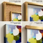Multicolor alienation brushstroke abstract