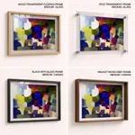 Multicolor alienation brushstroke abstract
