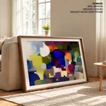 Multicolor alienation brushstroke abstract