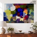 Multicolor alienation brushstroke abstract