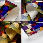 Multicolor alienation brushstroke abstract