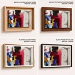 Multicolor grunge figures abstract