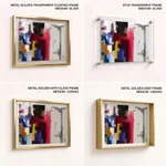 Multicolor grunge figures abstract