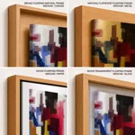 Multicolor grunge figures abstract