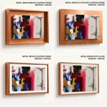 Multicolor grunge figures abstract
