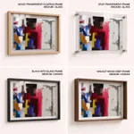 Multicolor grunge figures abstract