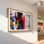 Multicolor grunge figures abstract