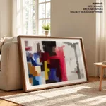 Multicolor grunge figures abstract
