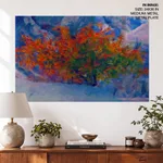 Abstract red bush