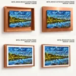 The green bank and the blues brushstroke abstract