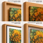 Pulp and yellow nebula abstract landscape