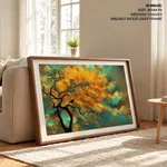 Pulp and yellow nebula abstract landscape