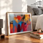 Abstract splurge painting