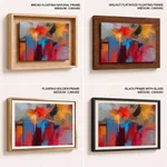 Abstract splurge painting