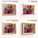 Abstract splurge painting