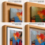Abstract splurge painting